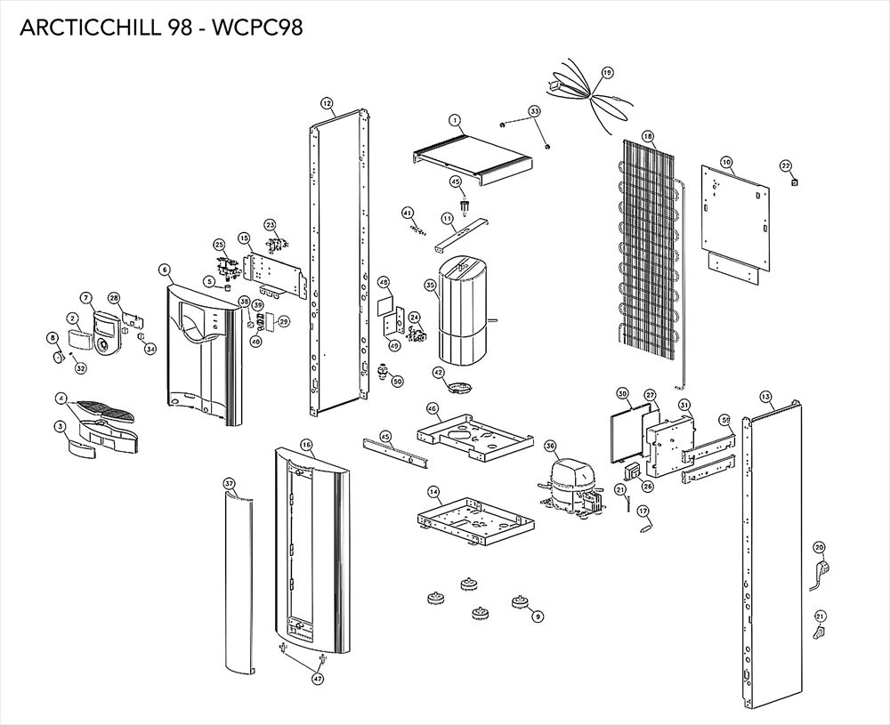 Exploded Diagram ArcticChill 98