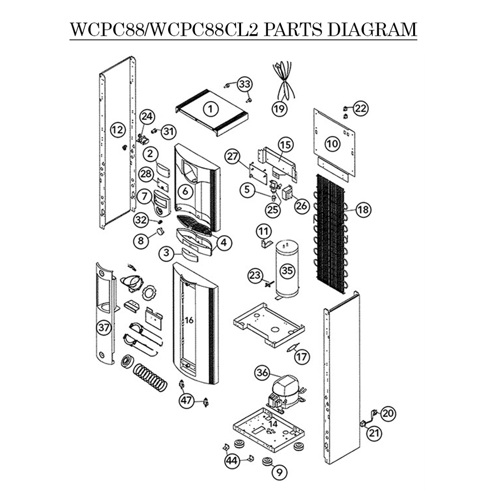 Arctic Chill 88 & 88CL2 Parts List 