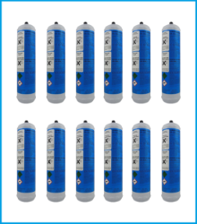 12 Pack of 600gram disposable CO2 Cylinders