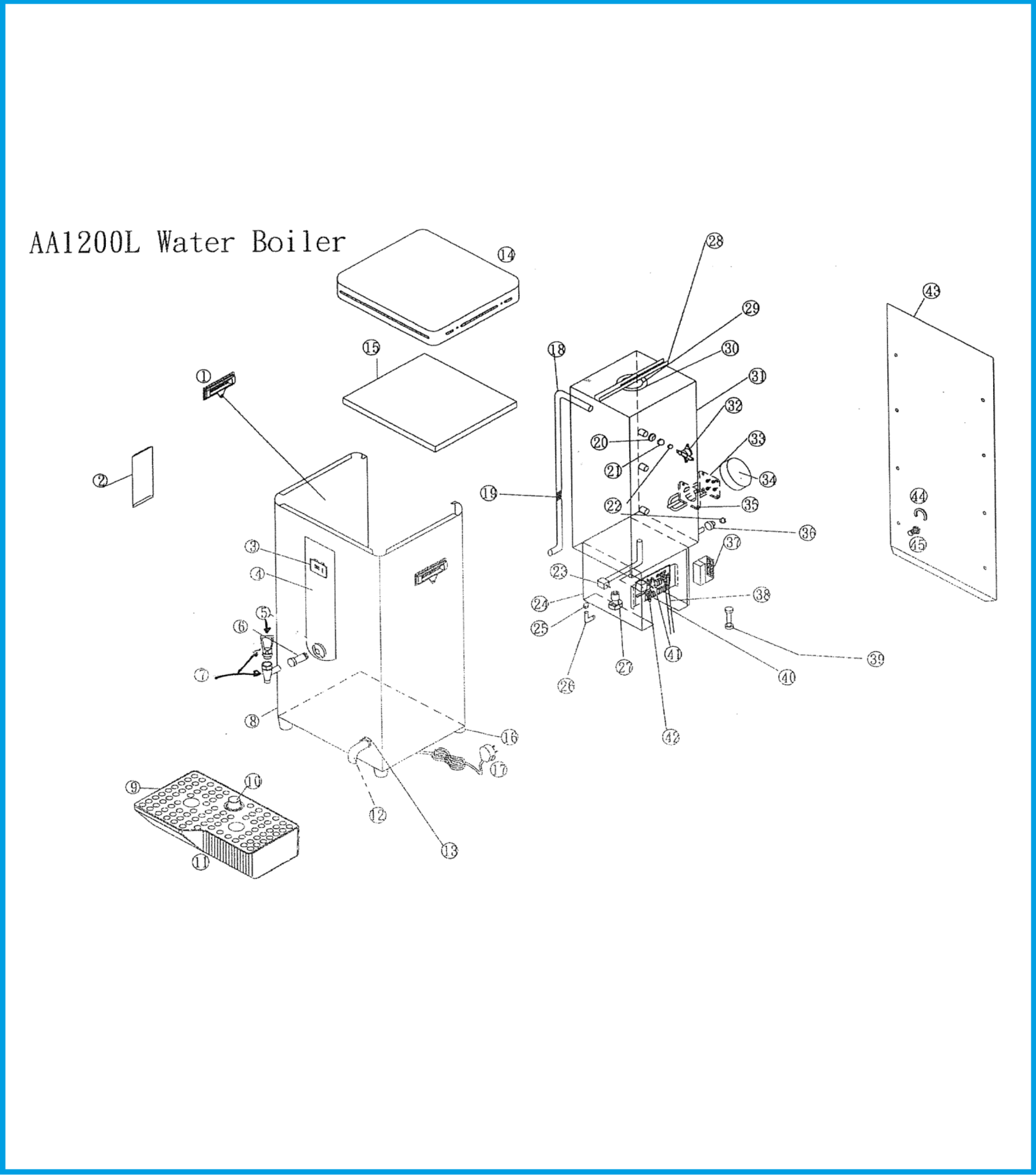 1200 Boiler spare parts