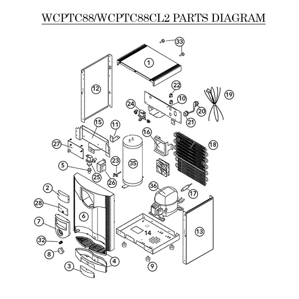 Arctic Chill 88 & 88CL2 Parts List 