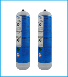 2 Pack of 600gram disposable CO2 Cylinders